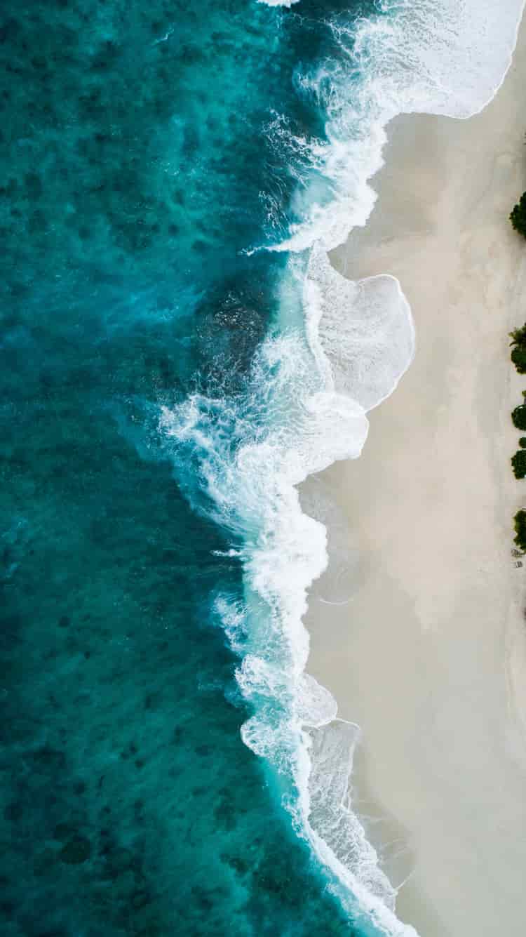 file: overhead turquoise beach